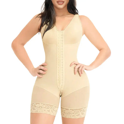 FULL BODY SHAPEWEAR WITH ZIPPER CROTCH & TUMMY CONTROL FOR WOMEN