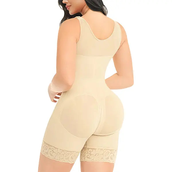 FULL BODY SHAPEWEAR WITH ZIPPER CROTCH & TUMMY CONTROL FOR WOMEN